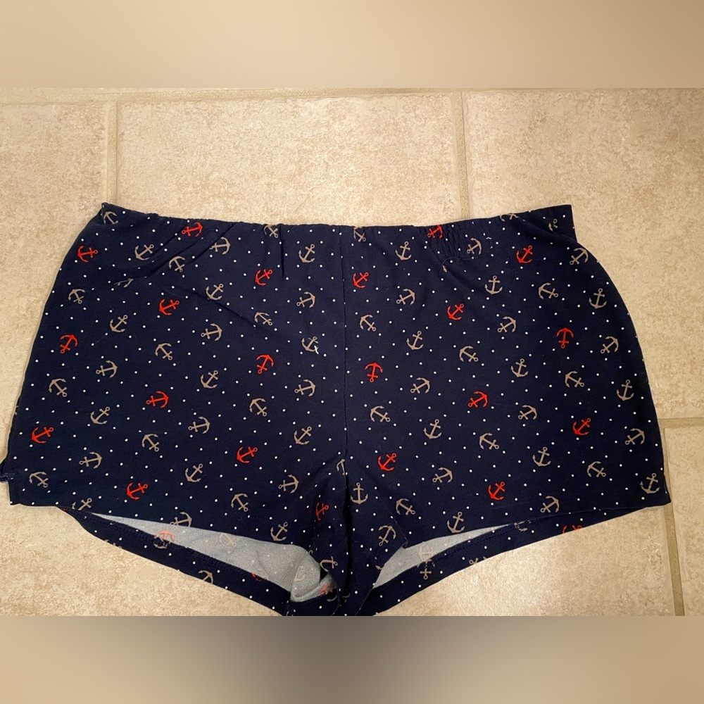 comfy sleep shorts; foldable band to make shorter or tighter; fits sm-xl